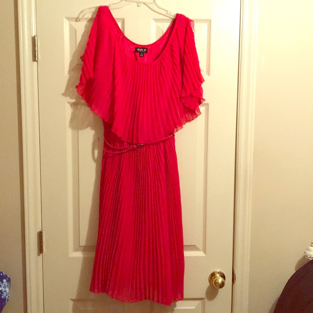 Pink ruffle dress Allen B.